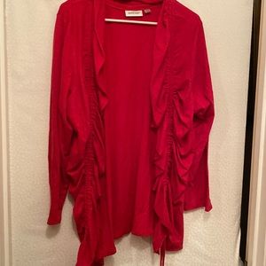 Avenue pink cardigan Sz 18/20